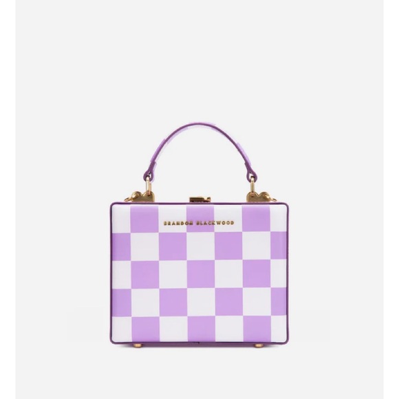 Brandon Blackwood Handbags - NWT Brandon Blackwood Mini Kendrick Checkerboard Trunk